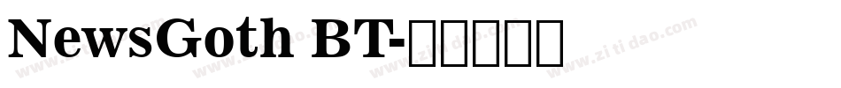 NewsGoth BT字体转换